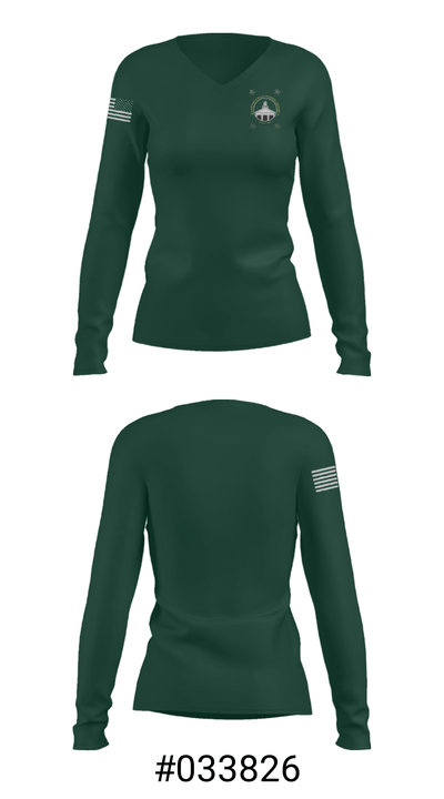 Hamilton Middle School 17050088 Women's Long Sleeve V-neck Shirt - 20