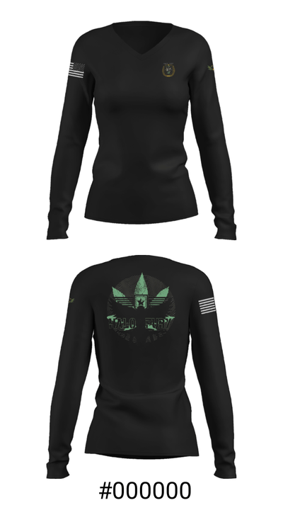 HALO-FURY 21007109 Women's Long Sleeve V-neck Shirt - 20