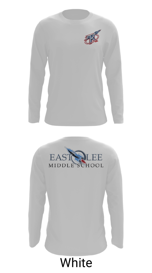 Long Sleeve Performance Shirt, East Lee Middle School, Spirit Store, Teamtime, Team time, sublimation, custom sports apparel, team uniforms, spirit wear, spiritwear, sports uniforms, custom shirts, team store, custom team store, fundraiser sports, apparel fundraiser