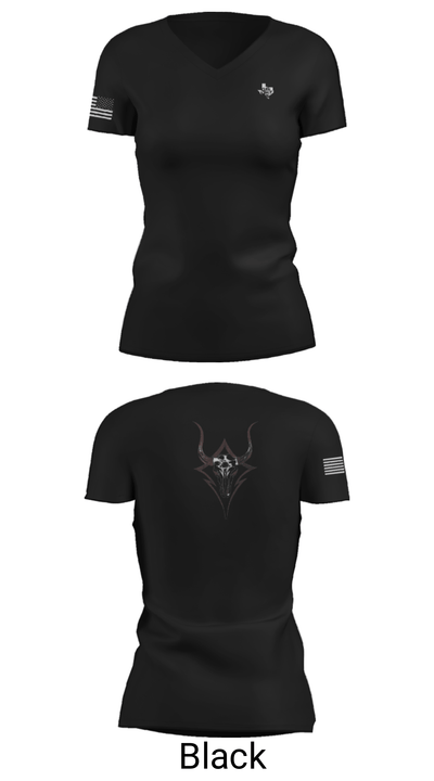 Border hoppers 2149138 Women's Short Sleeve V-neck Shirt - 14