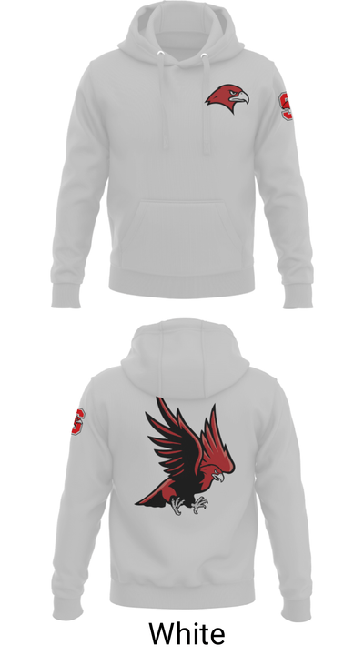 Saranac Youth Wrestling Club - Redhawks 32631946 Hoodie - 3