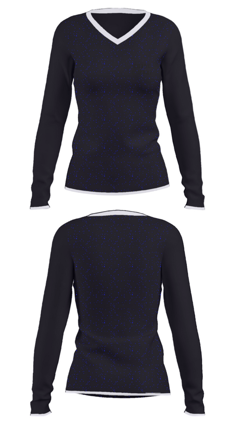 Women's Long Sleeve Vneck Shirt, Chase D’mani, , Teamtime, Team time, sublimation, custom sports apparel, team uniforms, spirit wear, spiritwear, sports uniforms, custom shirts, team store, custom team store, fundraiser sports, apparel fundraiser