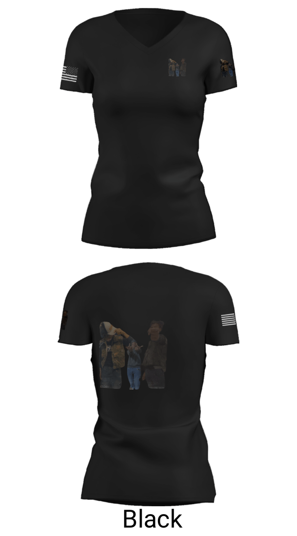 Women's Short Sleeve Vneck Shirt, DHK Entertainment, , Teamtime, Team time, sublimation, custom sports apparel, team uniforms, spirit wear, spiritwear, sports uniforms, custom shirts, team store, custom team store, fundraiser sports, apparel fundraiser