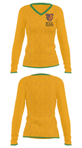 North Pitt High School Basketball 31802152 Women's Long Sleeve V-neck Shirt - 34