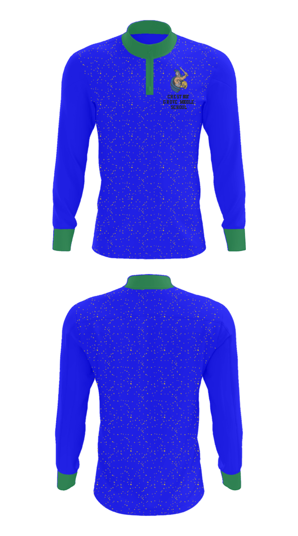 Quarter Zip Jacket, Chestnut Grove Middle School, Spirit Store, Teamtime, Team time, sublimation, custom sports apparel, team uniforms, spirit wear, spiritwear, sports uniforms, custom shirts, team store, custom team store, fundraiser sports, apparel fundraiser