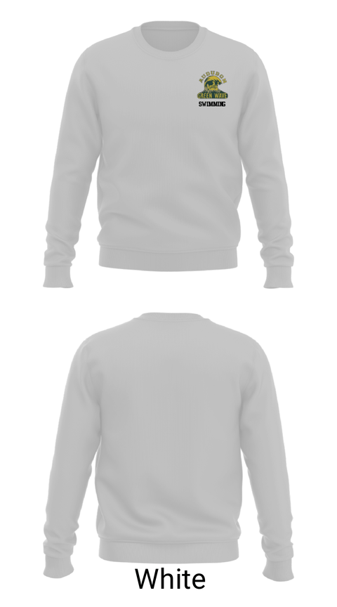 Crew Neck Sweatshirt, Audubon Senior High School Swimming, Swimming, Teamtime, Team time, sublimation, custom sports apparel, team uniforms, spirit wear, spiritwear, sports uniforms, custom shirts, team store, custom team store, fundraiser sports, apparel fundraiser