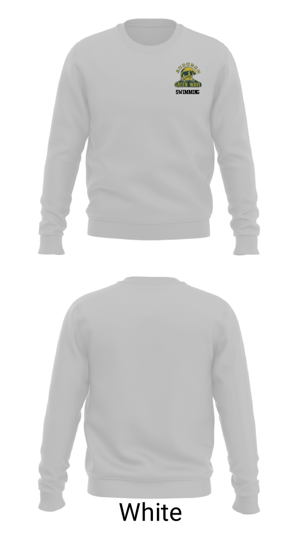 Crew Neck Sweatshirt, Audubon Senior High School Swimming, Swimming, Teamtime, Team time, sublimation, custom sports apparel, team uniforms, spirit wear, spiritwear, sports uniforms, custom shirts, team store, custom team store, fundraiser sports, apparel fundraiser
