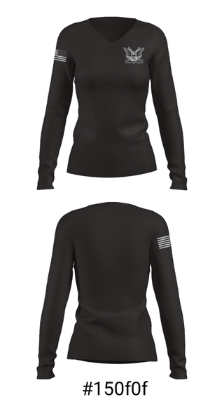 Women's Long Sleeve Vneck Shirt, GoonSquad, Wrestling, Teamtime, Team time, sublimation, custom sports apparel, team uniforms, spirit wear, spiritwear, sports uniforms, custom shirts, team store, custom team store, fundraiser sports, apparel fundraiser