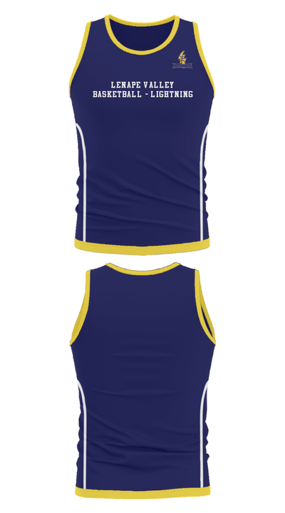 Lenape Valley Basketball - Lightning 25899195 Tank Top - 37