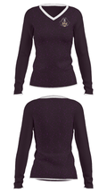 Emerson-Hubbard Jr/Sr High School 69972511 Women's Long Sleeve V-neck Shirt - 33
