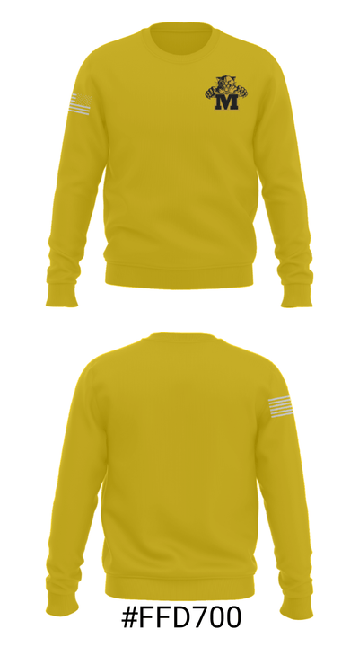 Madill High School Basketball 17460424 Crew Neck Sweatshirt - 16