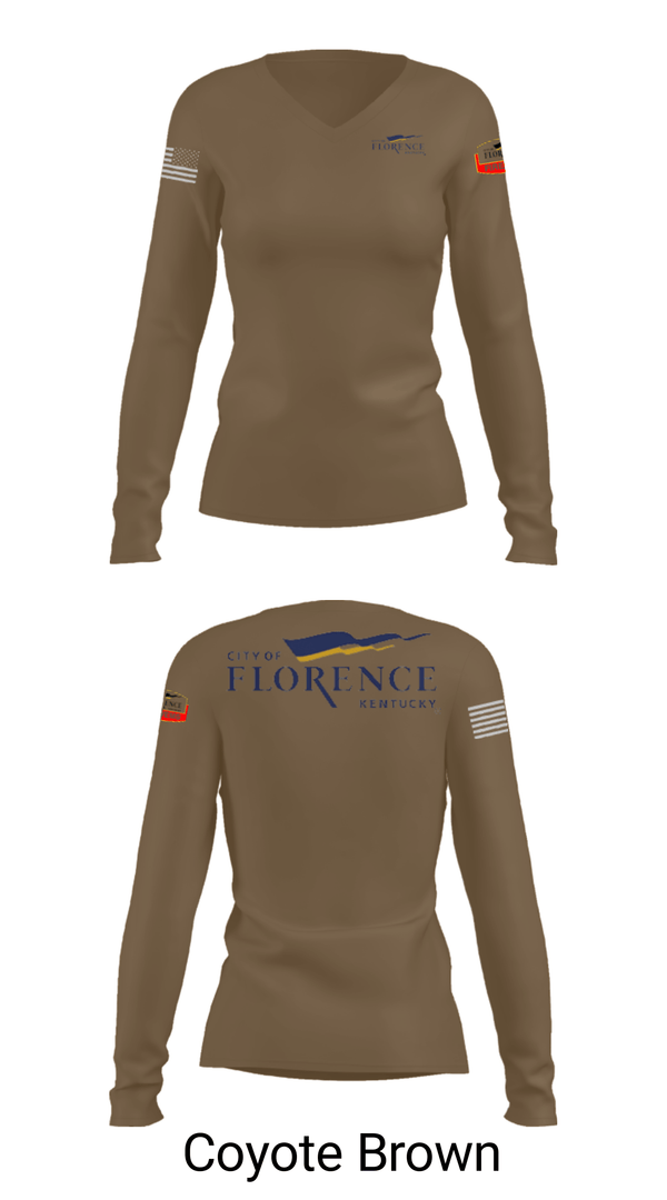 Women's Long Sleeve Vneck Shirt, , Fire Department, Teamtime, Team time, sublimation, custom sports apparel, team uniforms, spirit wear, spiritwear, sports uniforms, custom shirts, team store, custom team store, fundraiser sports, apparel fundraiser