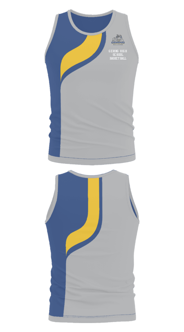 Tank Top, Gering High School Basketball, Women's Basketball, Teamtime, Team time, sublimation, custom sports apparel, team uniforms, spirit wear, spiritwear, sports uniforms, custom shirts, team store, custom team store, fundraiser sports, apparel fundraiser