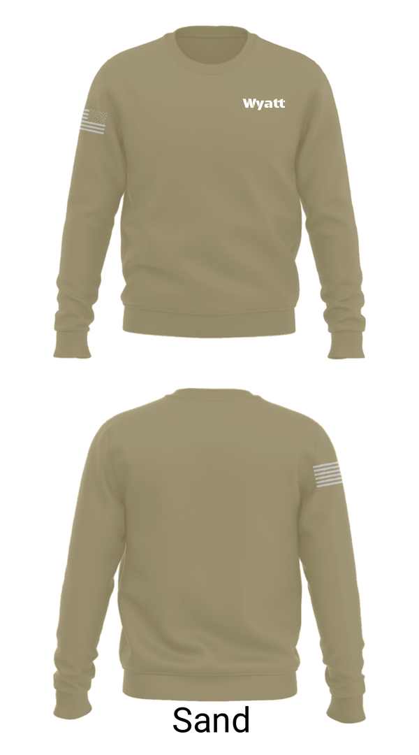 Crew Neck Sweatshirt, Wyatt, Police, Teamtime, Team time, sublimation, custom sports apparel, team uniforms, spirit wear, spiritwear, sports uniforms, custom shirts, team store, custom team store, fundraiser sports, apparel fundraiser