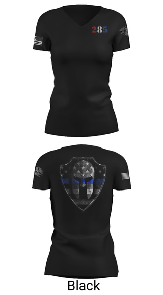 Women's Short Sleeve Vneck Shirt, , Police, Teamtime, Team time, sublimation, custom sports apparel, team uniforms, spirit wear, spiritwear, sports uniforms, custom shirts, team store, custom team store, fundraiser sports, apparel fundraiser