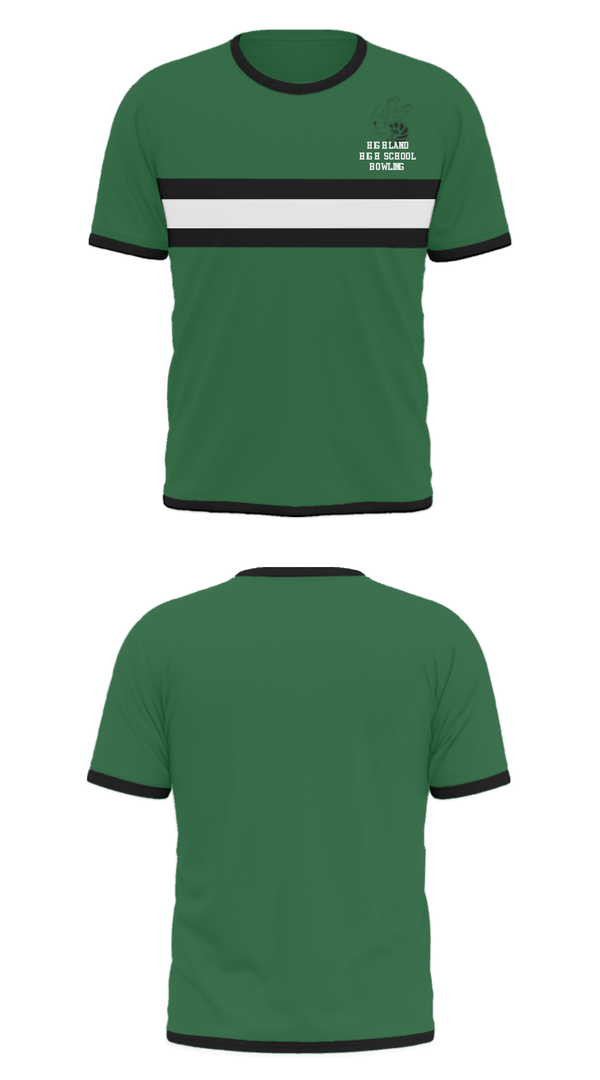 Short Sleeve Performance Shirt, Highland High School Bowling, Bowling, Teamtime, Team time, sublimation, custom sports apparel, team uniforms, spirit wear, spiritwear, sports uniforms, custom shirts, team store, custom team store, fundraiser sports, apparel fundraiser