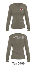 ATLAS 52779746 Women's Long Sleeve V-neck Shirt - 39
