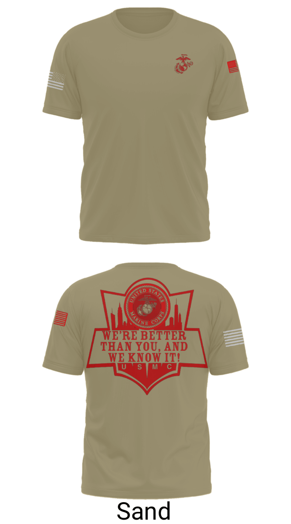 Short Sleeve Performance Shirt, RSS EMPIRE STATE, Marines, Teamtime, Team time, sublimation, custom sports apparel, team uniforms, spirit wear, spiritwear, sports uniforms, custom shirts, team store, custom team store, fundraiser sports, apparel fundraiser