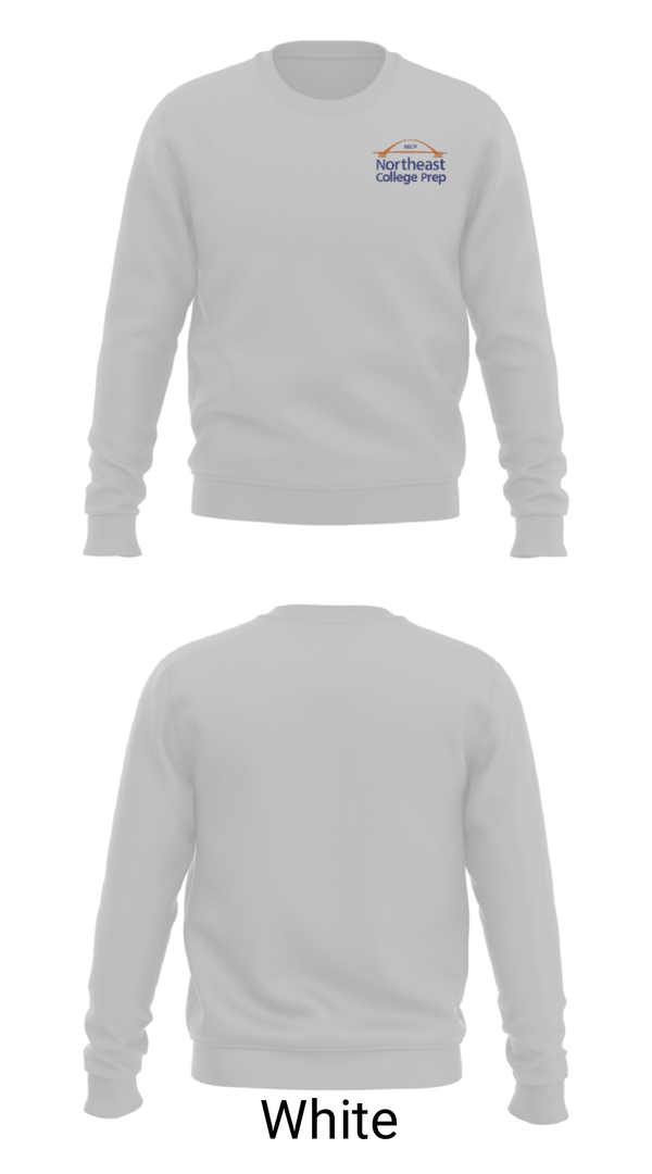 Crew Neck Sweatshirt, Northeast College Preparatory Charter School, Spirit Store, Teamtime, Team time, sublimation, custom sports apparel, team uniforms, spirit wear, spiritwear, sports uniforms, custom shirts, team store, custom team store, fundraiser sports, apparel fundraiser