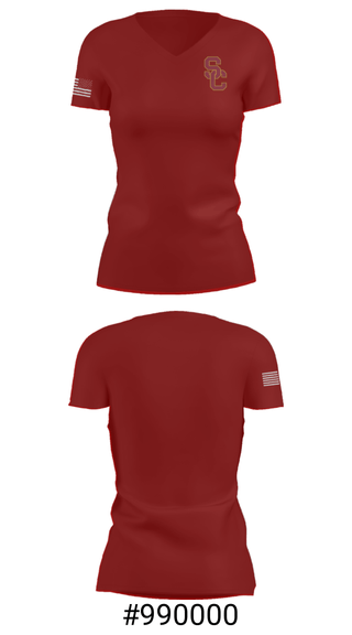Women's Short Sleeve Vneck Shirt, University Of Southern California Diving, Spirit Store, Teamtime, Team time, sublimation, custom sports apparel, team uniforms, spirit wear, spiritwear, sports uniforms, custom shirts, team store, custom team store, fundraiser sports, apparel fundraiser