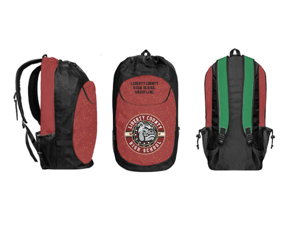 Gear Bag, Liberty County High School Wrestling, Wrestling, Teamtime, Team time, sublimation, custom sports apparel, team uniforms, spirit wear, spiritwear, sports uniforms, custom shirts, team store, custom team store, fundraiser sports, apparel fundraiser