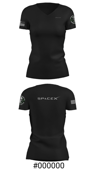 Women's Short Sleeve Vneck Shirt, X FORCÉ ZX CJNG ELITE, Space Force, Teamtime, Team time, sublimation, custom sports apparel, team uniforms, spirit wear, spiritwear, sports uniforms, custom shirts, team store, custom team store, fundraiser sports, apparel fundraiser