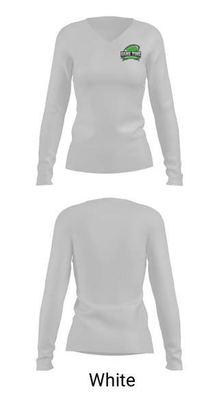 Women's Long Sleeve Vneck Shirt, GAME TIME NATIONAL YOUTH SPORTS, , Teamtime, Team time, sublimation, custom sports apparel, team uniforms, spirit wear, spiritwear, sports uniforms, custom shirts, team store, custom team store, fundraiser sports, apparel fundraiser