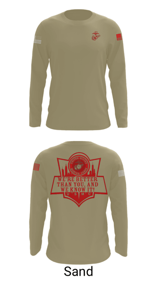 Long Sleeve Performance Shirt, RSS EMPIRE STATE, Marines, Teamtime, Team time, sublimation, custom sports apparel, team uniforms, spirit wear, spiritwear, sports uniforms, custom shirts, team store, custom team store, fundraiser sports, apparel fundraiser