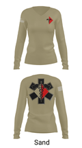 307th Medics 69478986 Women's Long Sleeve V-neck Shirt - 47