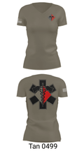 MEDICS 307th AEB 3679991 Women's Short Sleeve V-neck Shirt - 36