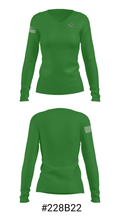 West Jones High School Swimming 86254405 Women's Long Sleeve V-neck Shirt - 20