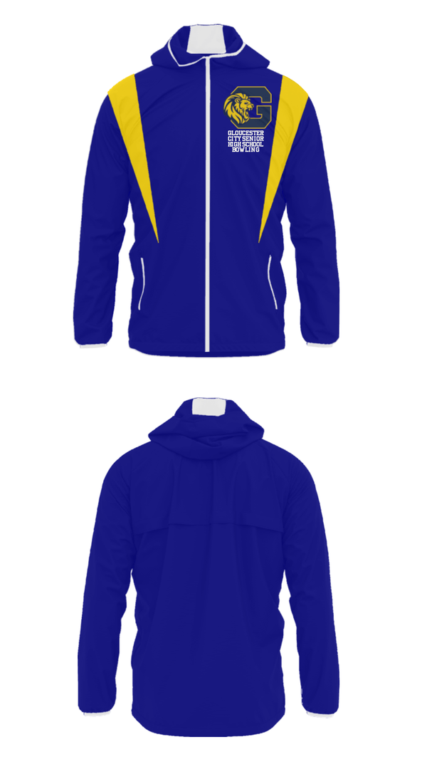 Windbreaker, Gloucester City Senior High School Bowling, Bowling, Teamtime, Team time, sublimation, custom sports apparel, team uniforms, spirit wear, spiritwear, sports uniforms, custom shirts, team store, custom team store, fundraiser sports, apparel fundraiser