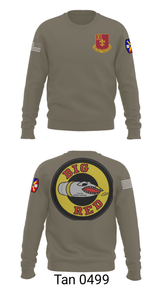 Crew Neck Sweatshirt, 1-145 FA, National Guard, Teamtime, Team time, sublimation, custom sports apparel, team uniforms, spirit wear, spiritwear, sports uniforms, custom shirts, team store, custom team store, fundraiser sports, apparel fundraiser