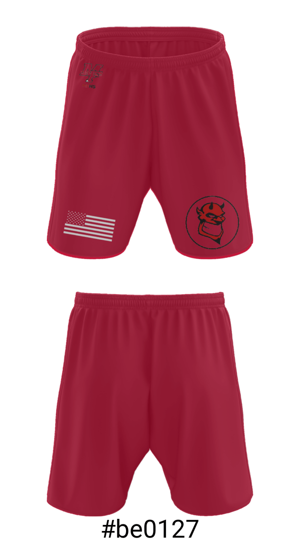 Athletic Shorts With Pockets, Marion Franklin lady Red Devils, Women's Basketball, Teamtime, Team time, sublimation, custom sports apparel, team uniforms, spirit wear, spiritwear, sports uniforms, custom shirts, team store, custom team store, fundraiser sports, apparel fundraiser