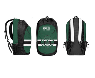 Gear Bag, Marshfield High School Ice Hockey, Ice Hockey, Teamtime, Team time, sublimation, custom sports apparel, team uniforms, spirit wear, spiritwear, sports uniforms, custom shirts, team store, custom team store, fundraiser sports, apparel fundraiser