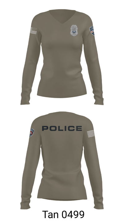 Nolensville Police Dept 20889239 Women's Long Sleeve V-neck Shirt - 39