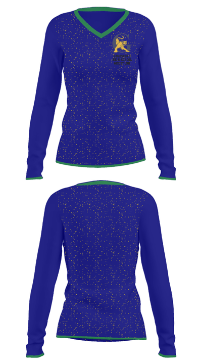 Goldsboro High School Wrestling 36260756 Women's Long Sleeve V-neck Shirt - 34