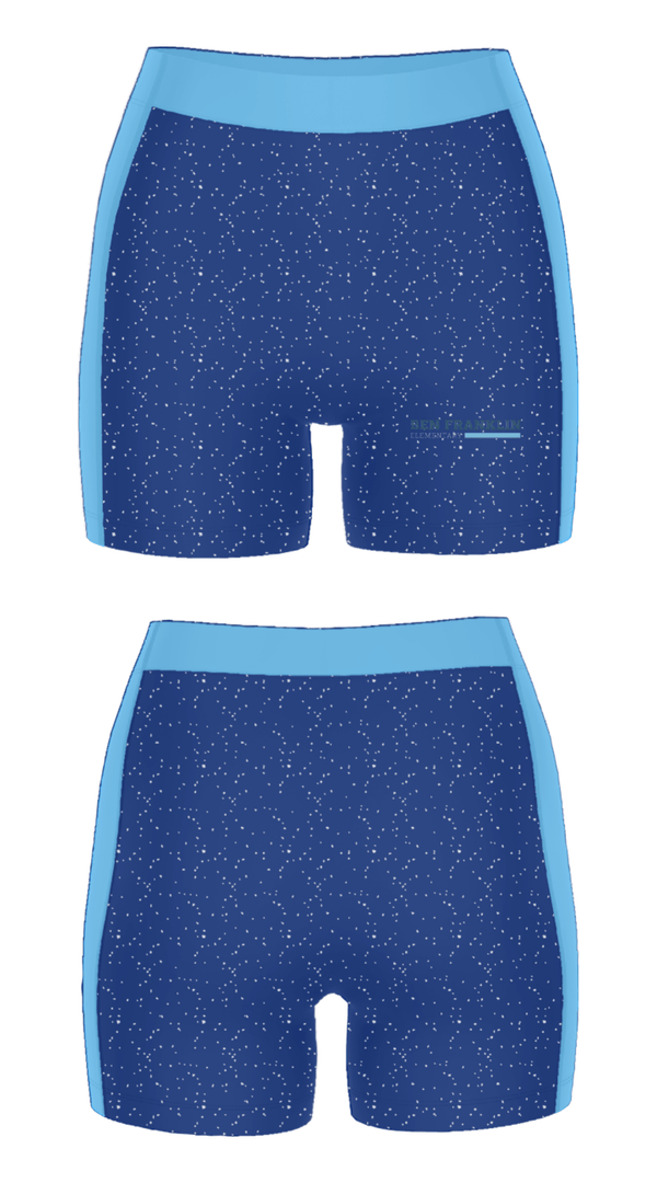 Women's Compression Shorts, Ben Franklin Elementary School, Spirit Store, Teamtime, Team time, sublimation, custom sports apparel, team uniforms, spirit wear, spiritwear, sports uniforms, custom shirts, team store, custom team store, fundraiser sports, apparel fundraiser