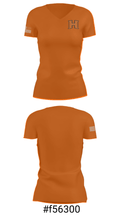 Hardin Middle School Wrestling 1403855 Women's Short Sleeve V-neck Shirt - 21