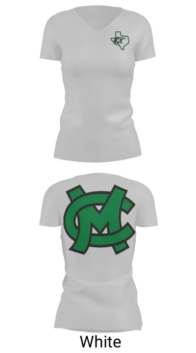 Caddo Mills Middle School Basketball 89707259 Women's Short Sleeve V-neck Shirt - 7