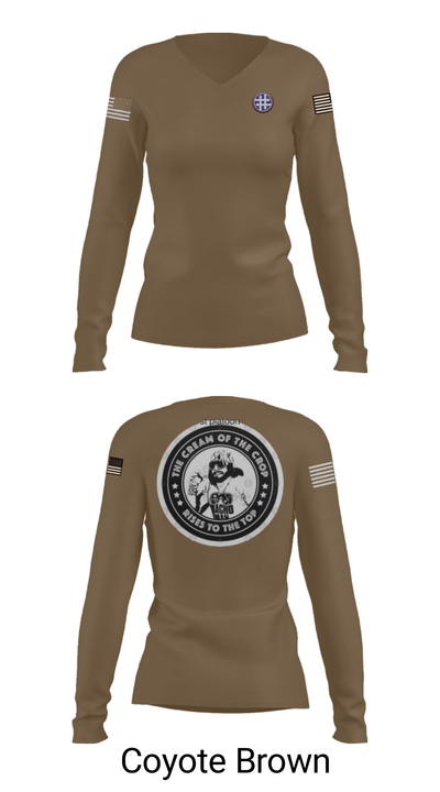 263rd QM 2065282 Women's Long Sleeve V-neck Shirt - 15