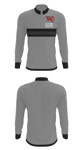 Quarter Zip Jacket, Weehawken High School Basketball, Men's Basketball, Teamtime, Team time, sublimation, custom sports apparel, team uniforms, spirit wear, spiritwear, sports uniforms, custom shirts, team store, custom team store, fundraiser sports, apparel fundraiser