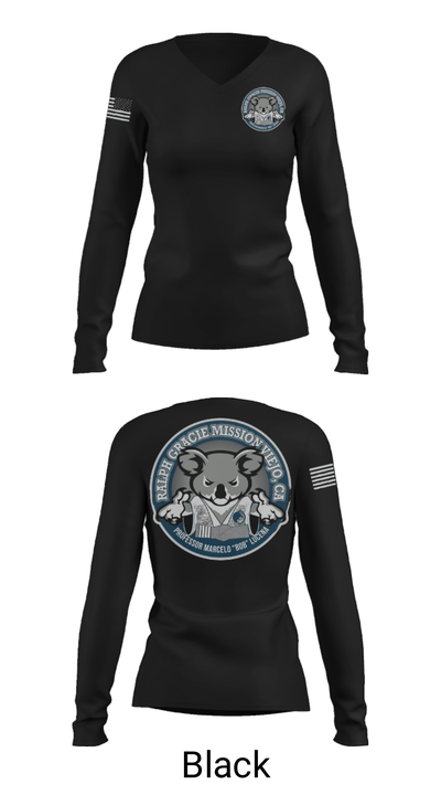 RGMV 28295836 Women's Long Sleeve V-neck Shirt - 13