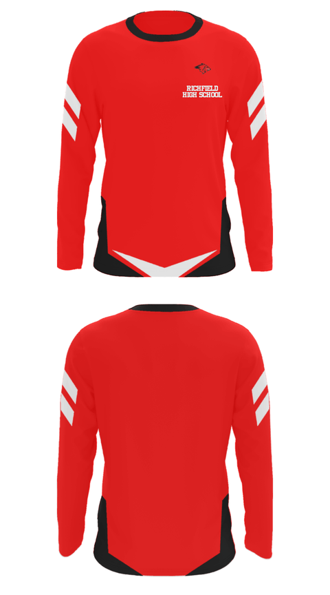 Long Sleeve Performance Shirt, Richfield High School, Spirit Store, Teamtime, Team time, sublimation, custom sports apparel, team uniforms, spirit wear, spiritwear, sports uniforms, custom shirts, team store, custom team store, fundraiser sports, apparel fundraiser