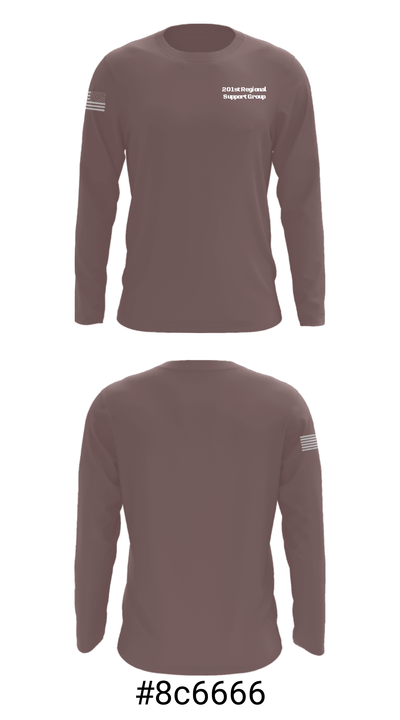 201st Regional Support Group 64179241 Long Sleeve Performance Shirt - 3