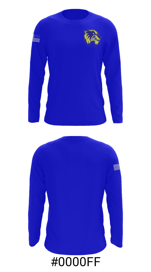 Long Sleeve Performance Shirt, Quitman High School, Spirit Store, Teamtime, Team time, sublimation, custom sports apparel, team uniforms, spirit wear, spiritwear, sports uniforms, custom shirts, team store, custom team store, fundraiser sports, apparel fundraiser