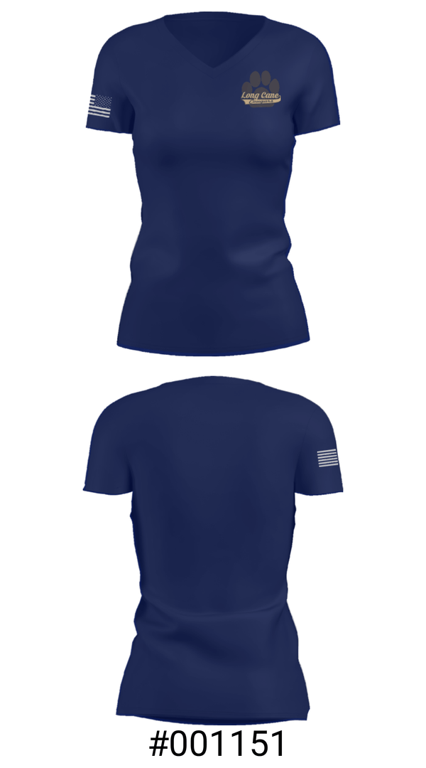 Women's Short Sleeve Vneck Shirt, Long Cane Middle School, Spirit Store, Teamtime, Team time, sublimation, custom sports apparel, team uniforms, spirit wear, spiritwear, sports uniforms, custom shirts, team store, custom team store, fundraiser sports, apparel fundraiser