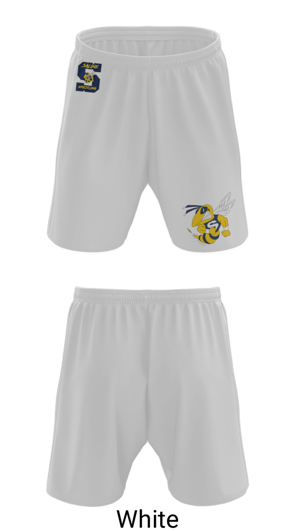 Athletic Shorts With Pockets, Saline Middle School Wrestling, Wrestling, Teamtime, Team time, sublimation, custom sports apparel, team uniforms, spirit wear, spiritwear, sports uniforms, custom shirts, team store, custom team store, fundraiser sports, apparel fundraiser