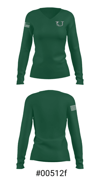 Women's Long Sleeve Vneck Shirt, Uwharrie Charter Academy, Spirit Store, Teamtime, Team time, sublimation, custom sports apparel, team uniforms, spirit wear, spiritwear, sports uniforms, custom shirts, team store, custom team store, fundraiser sports, apparel fundraiser