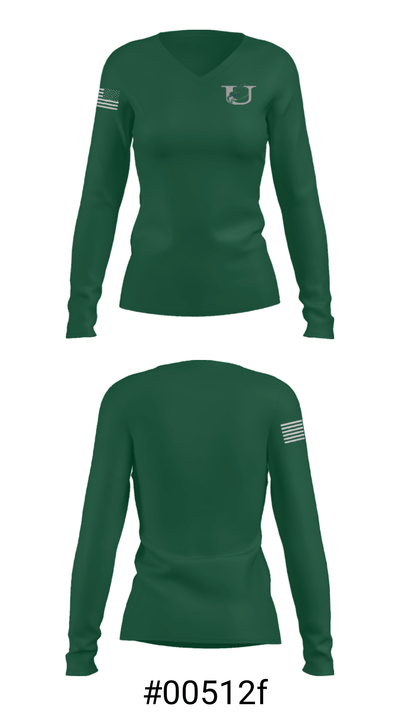 Uwharrie Charter Academy 90518691 Women's Long Sleeve V-neck Shirt - 20